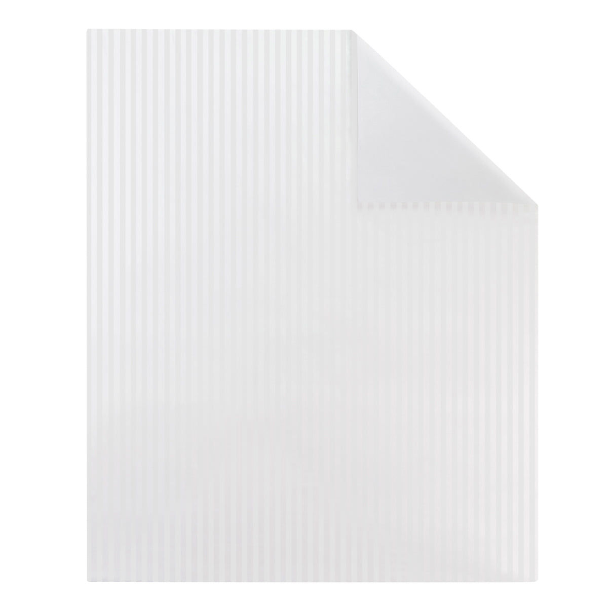 Satin Uni Jacquard - Housse de Couette - Blanc