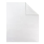 Satin Uni Jacquard - Housse de Couette - Blanc