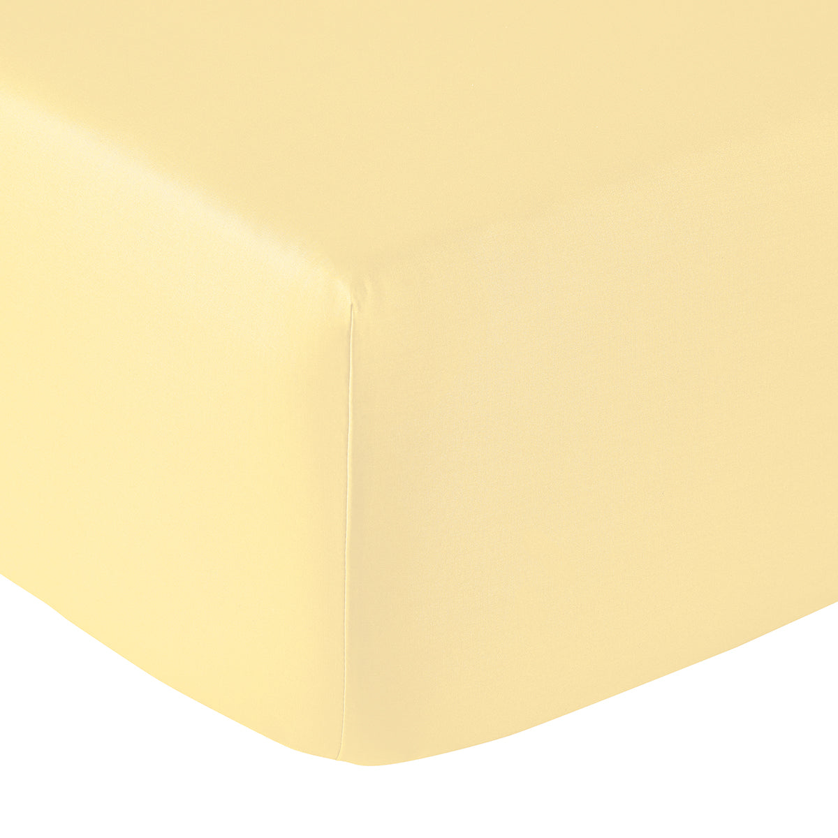 Percale Unie - Fitted Sheet - Yellow