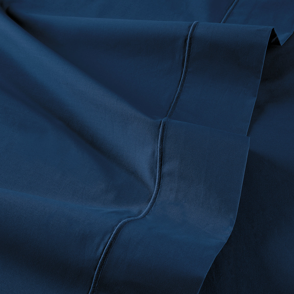 Percale Unie - Sábana encimera - Azul noche