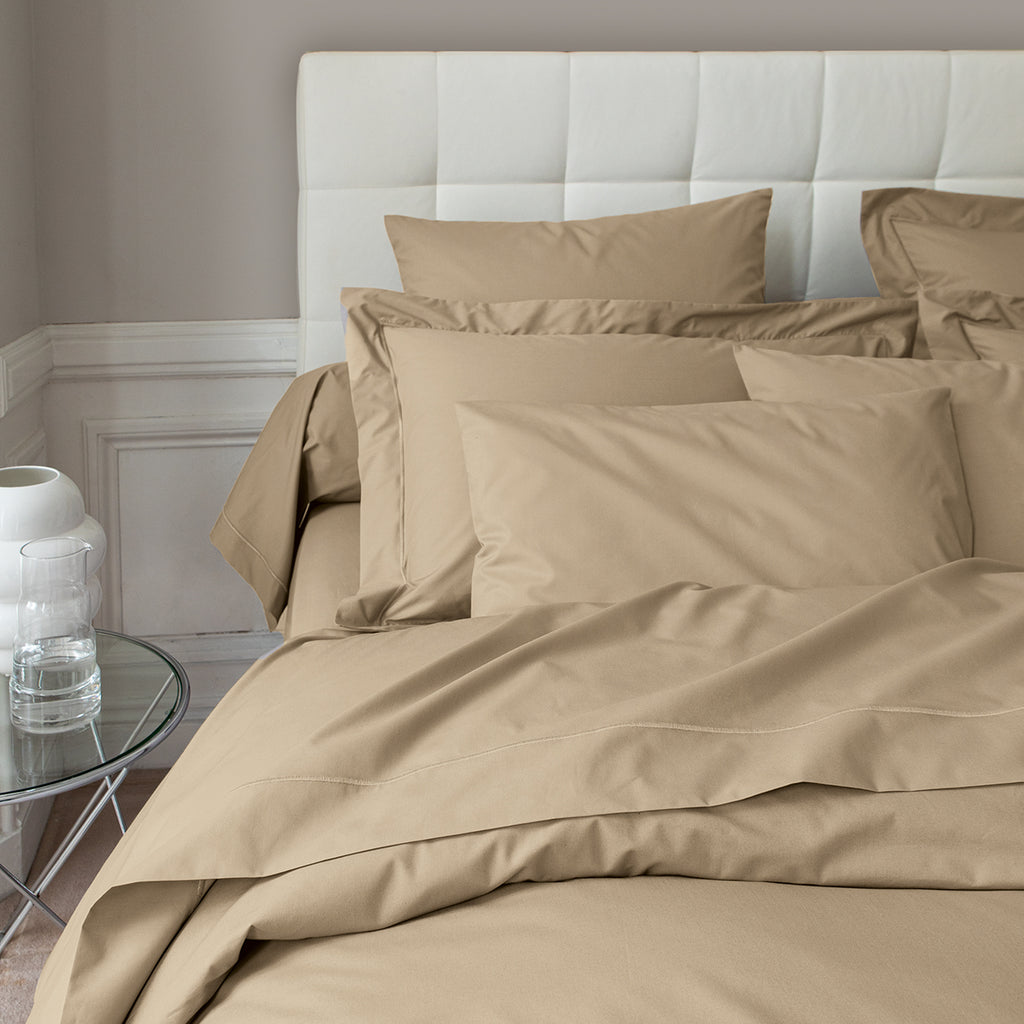 Percale Unie - Funda de Almohada - Beige