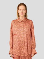 Chemise Astrée In Canyon Clay Messy Dots Print