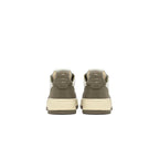 Autry Medalist Leather Low White Covert Green (W) - White