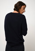 Pull Col V - Agel - Navy