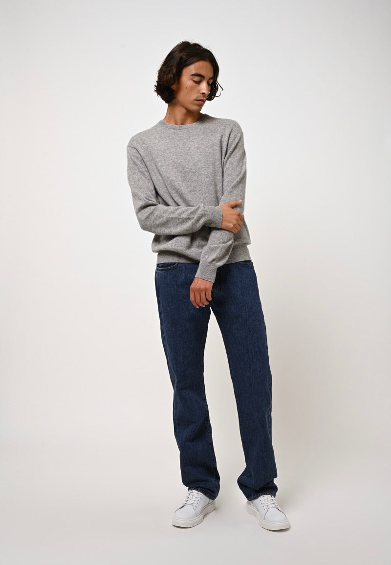Round-Neck Jumper - Aiglière - Cloudy Marl