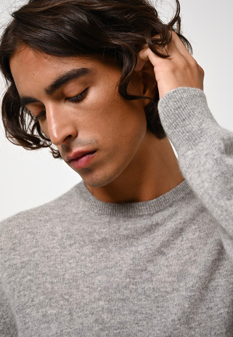 Round-Neck Jumper - Aiglière - Cloudy Marl