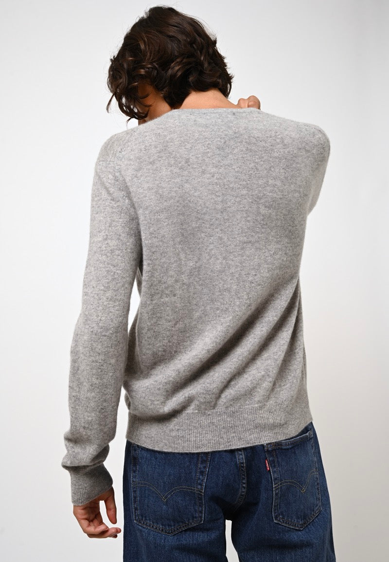 Round-Neck Jumper - Aiglière - Cloudy Marl