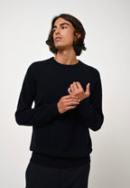 Pull Col Rond - Aiglière - Navy