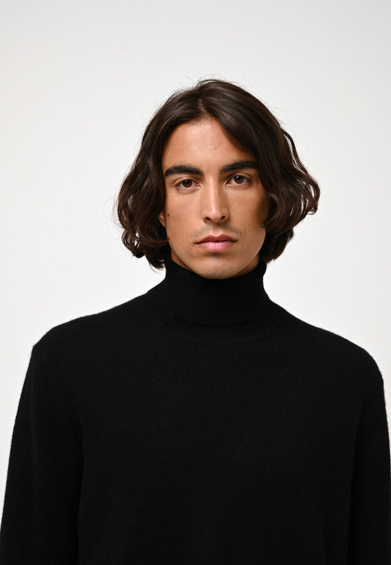 Pull Col Roulé - Bange - Noir