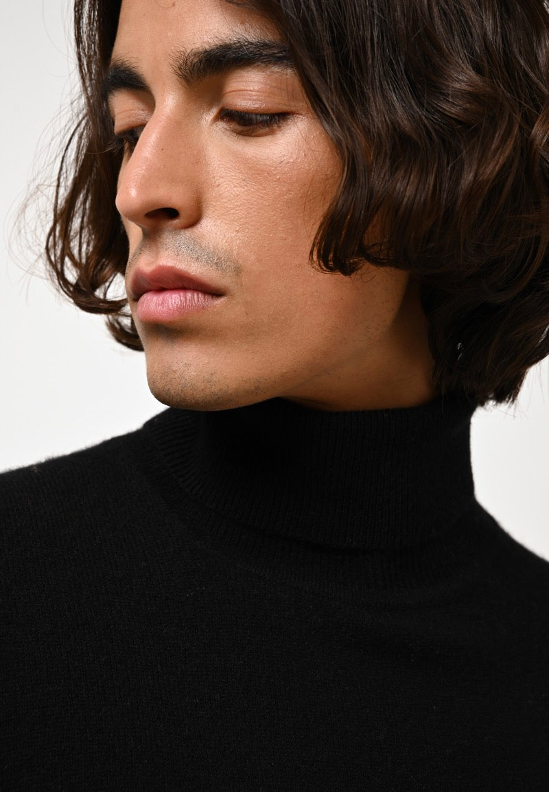 Pull Col Roulé - Bange - Noir
