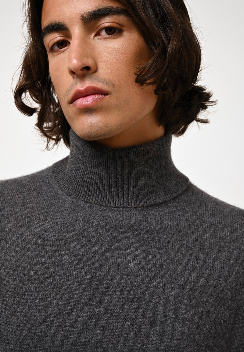 Pull Col Roulé - Bange - Anthracite Chiné