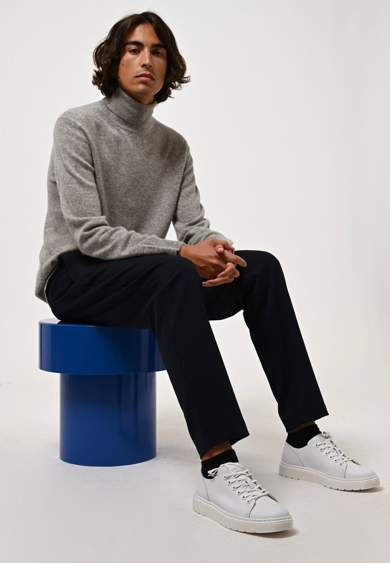 Roll-Neck Jumper - Bange - Marl Cloud