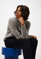 Roll-Neck Jumper - Bange - Marl Cloud