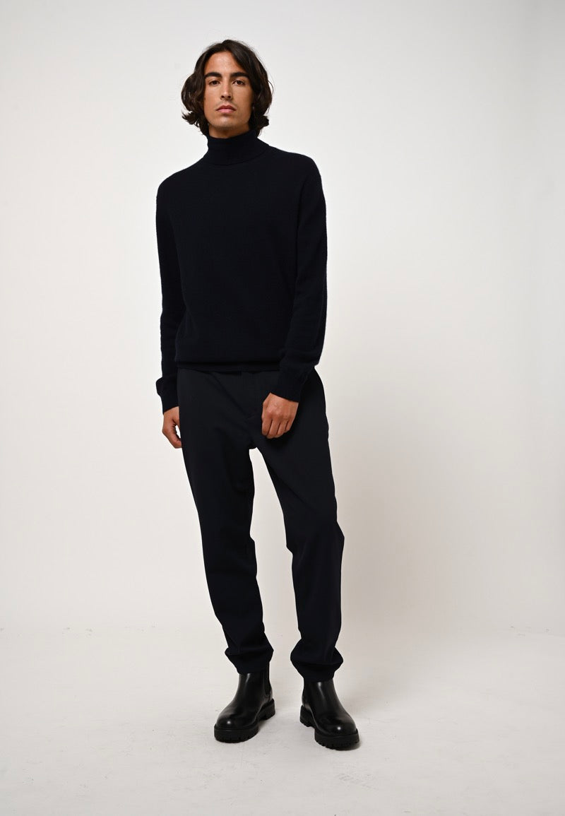 Roll Neck Jumper - Bange - Navy