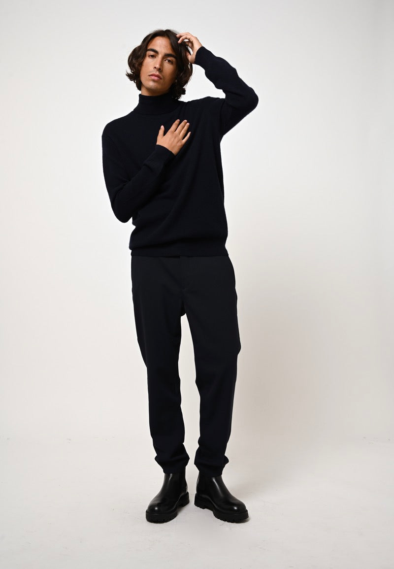Roll Neck Jumper - Bange - Navy