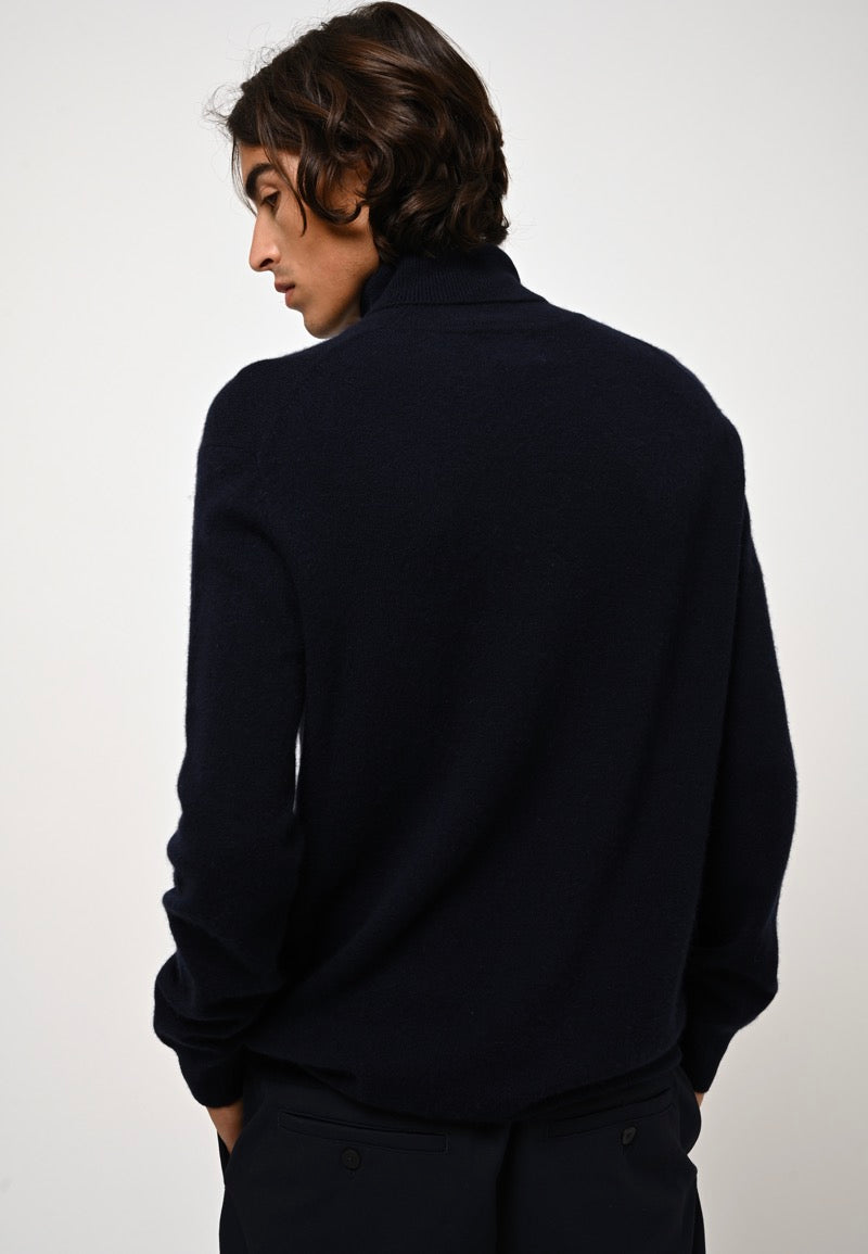 Roll Neck Jumper - Bange - Navy