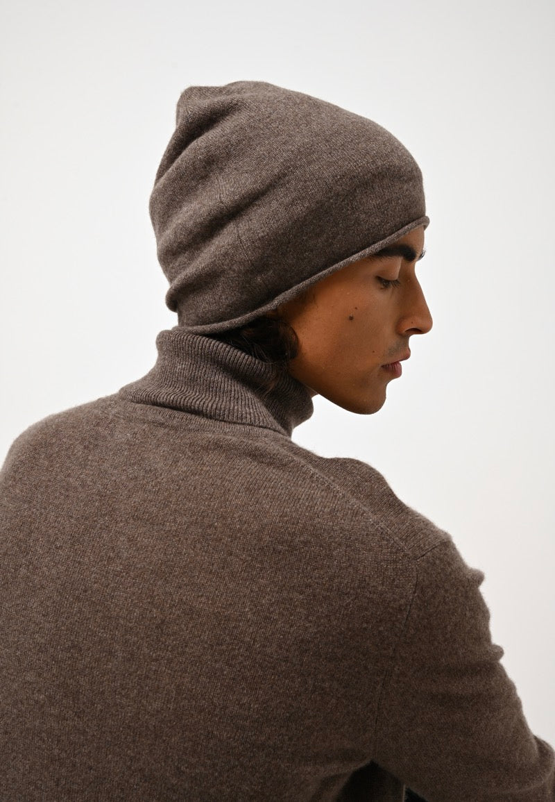 Roll-Neck Jumper - Bange - Taupe Marl