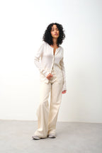 Cardigan Col Rond - Caron - Neige