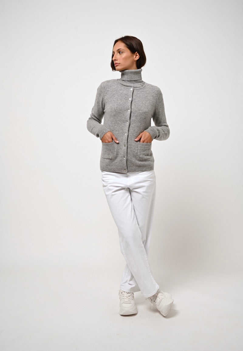 Cardigan Cuello Redondo - Caron - Nuage Chiné