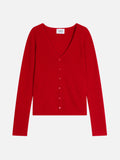 V-Neck Cardigan - Chalais - Red