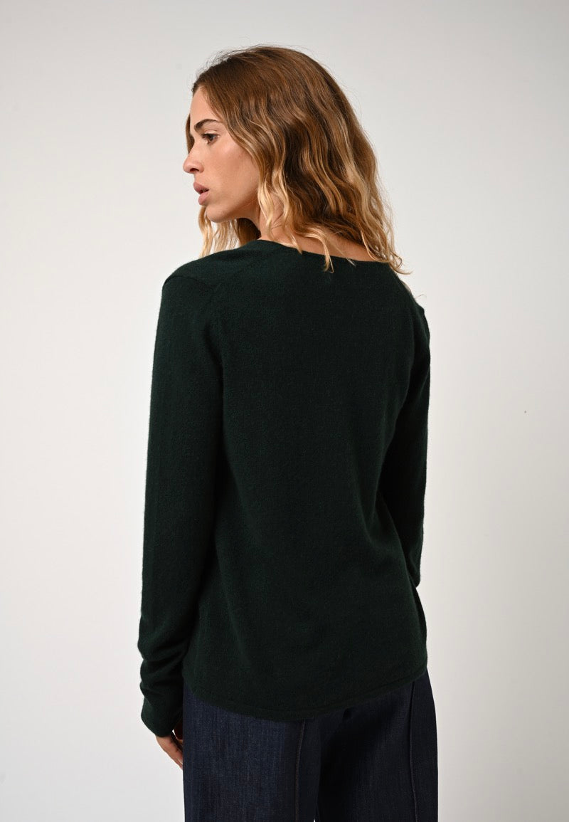 V-Neck Cardigan - Chalais - Cypress