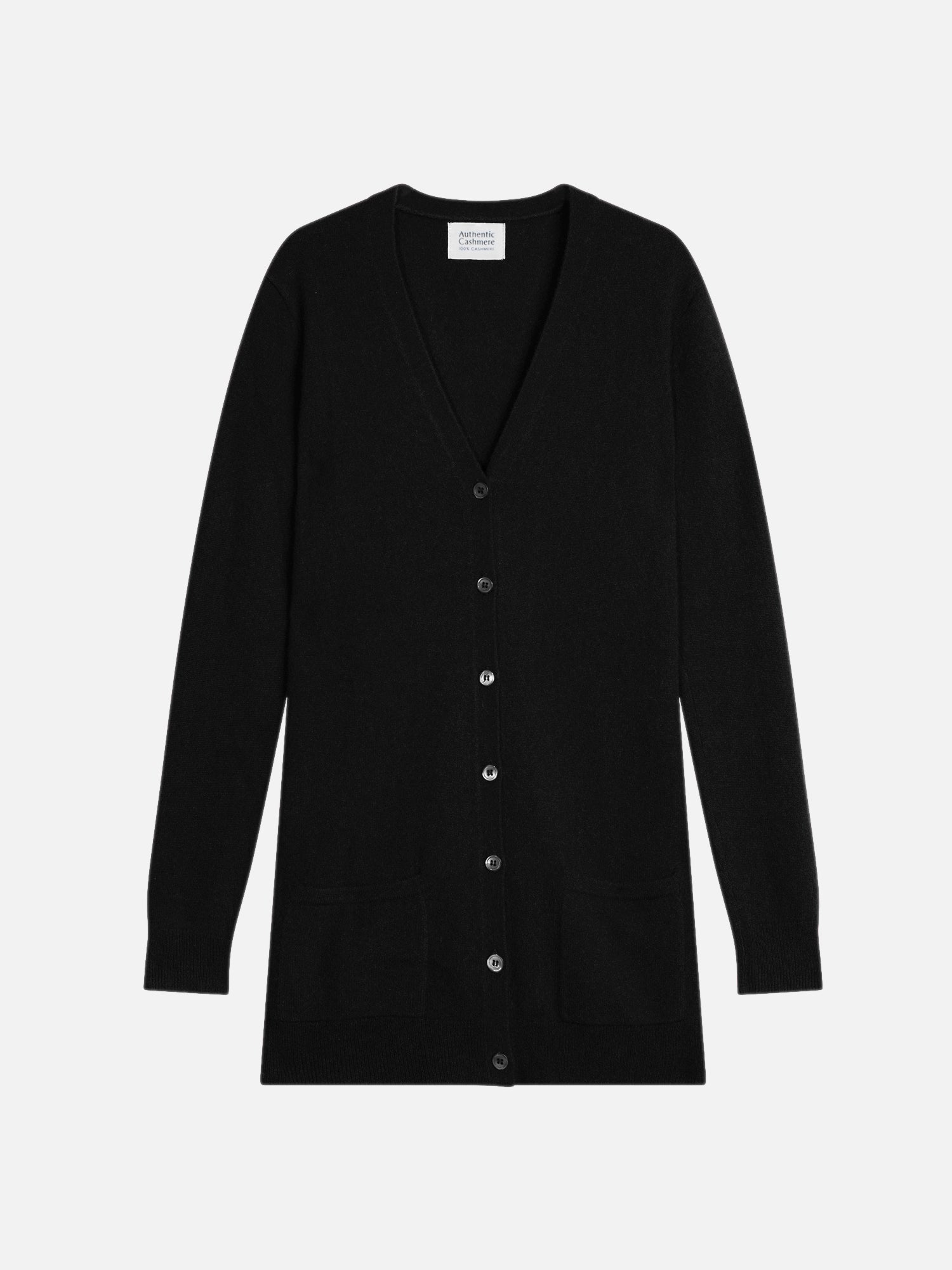 V-Neck Cardigan - Cimet - Black