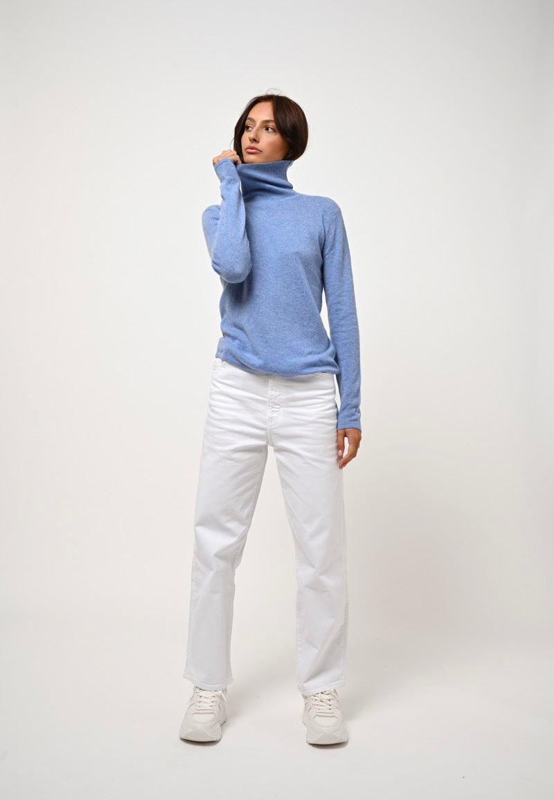 Pull Col Roulé - Bise - Sky