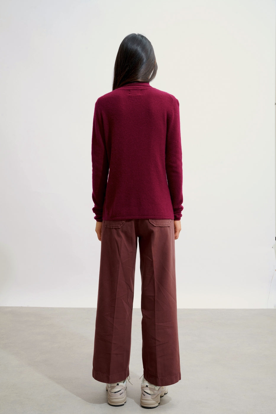 Roll-Neck Jumper - Bise - Bordeaux