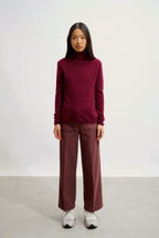 Roll-Neck Jumper - Bise - Bordeaux