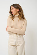 Pull Col Roulé - Bise - Sable