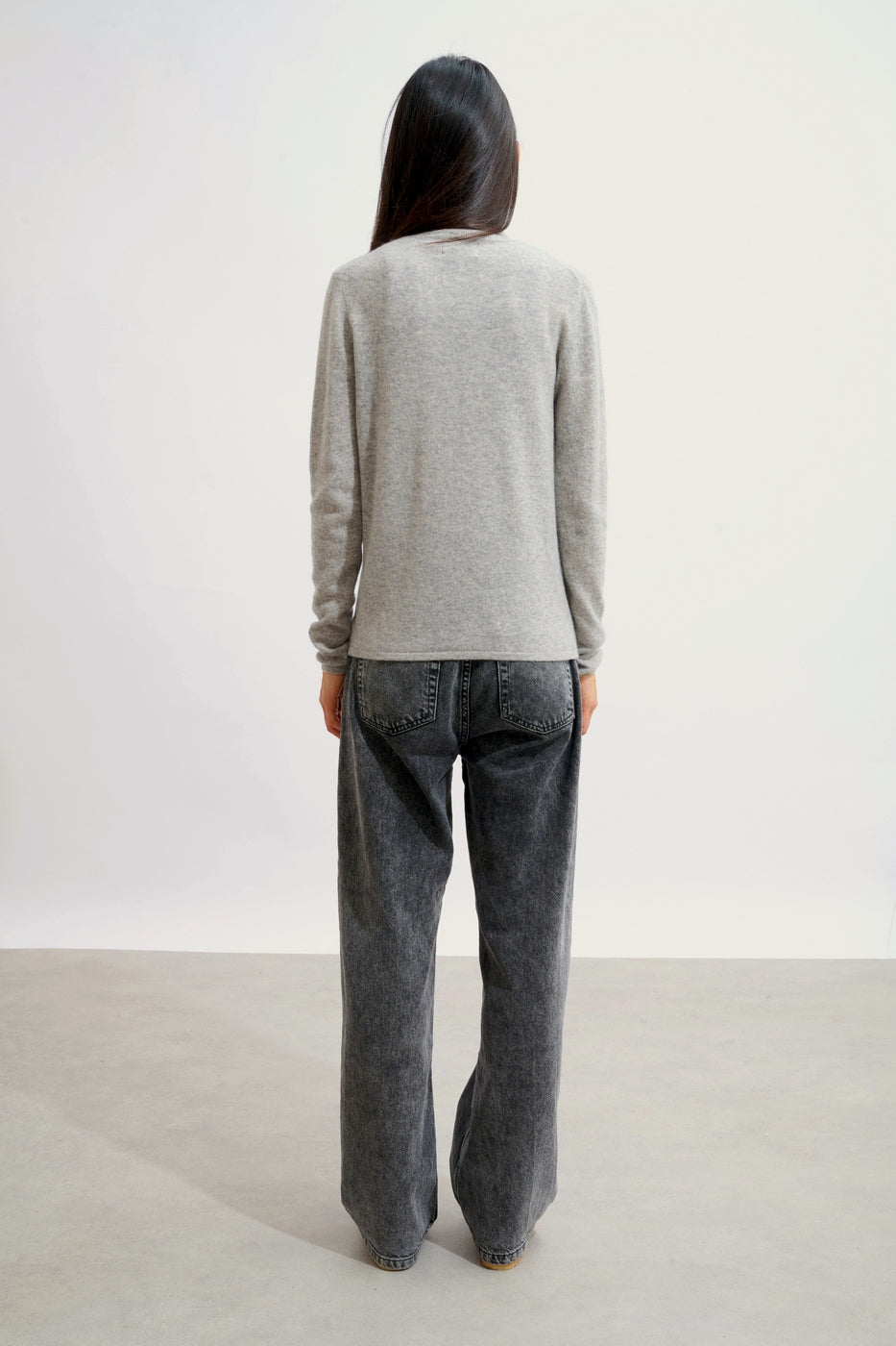 Roll-Neck Jumper - Bise - Heathered Cloud