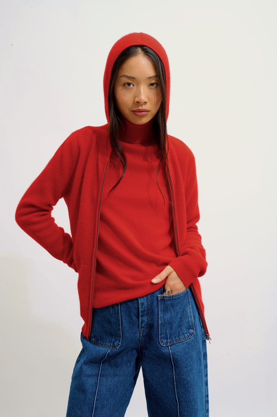 Jersey de Cuello Alto - Bise - Rojo