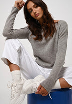 Jersey con cuello barco - Criou - Cloud Heather