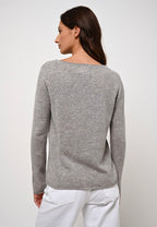 Jersey Cuello Barco - Criou - Gris Jaspeado
