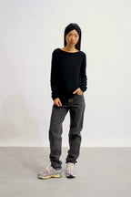Jersey con cuello barco - Criou - Negro