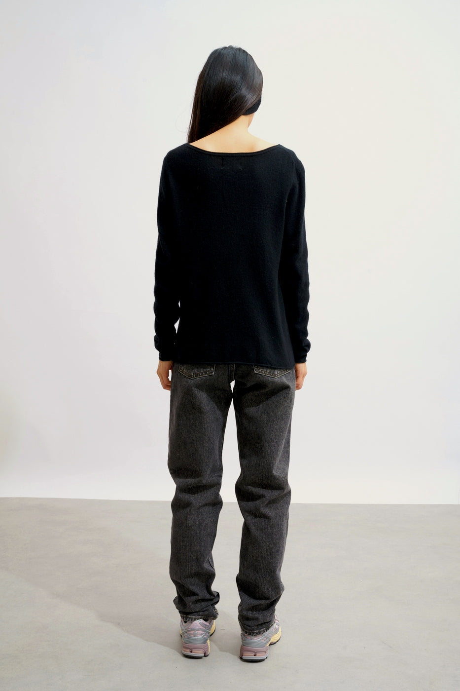 Jersey con cuello barco - Criou - Negro