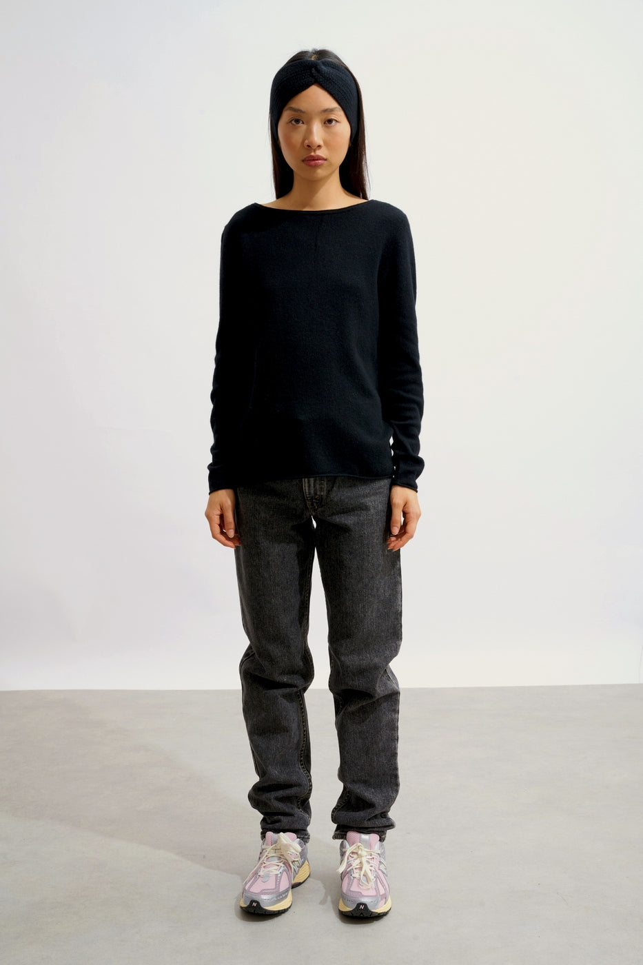 Jersey con cuello barco - Criou - Negro