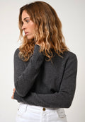 Pull Col Bateau - Criou - Anthracite Chiné