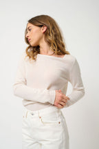 Pull Col Bateau - Criou - Ivoire