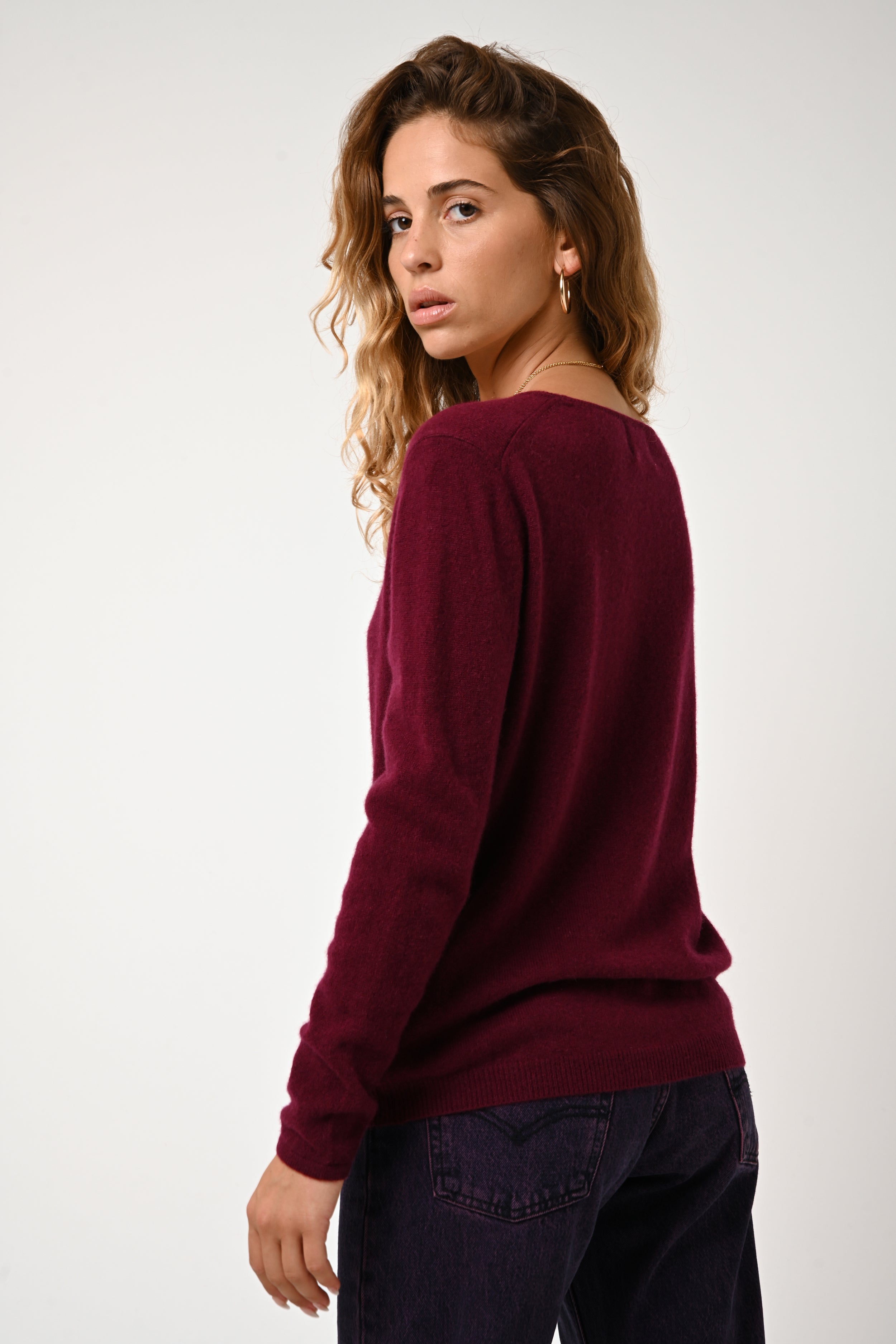 Jersey de cuello barco - Lanfon - Burdeos