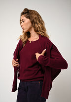 Jersey de cuello barco - Lanfon - Burdeos