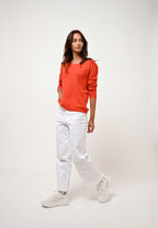 Jersey de cuello barco - Lanfon - Naranja