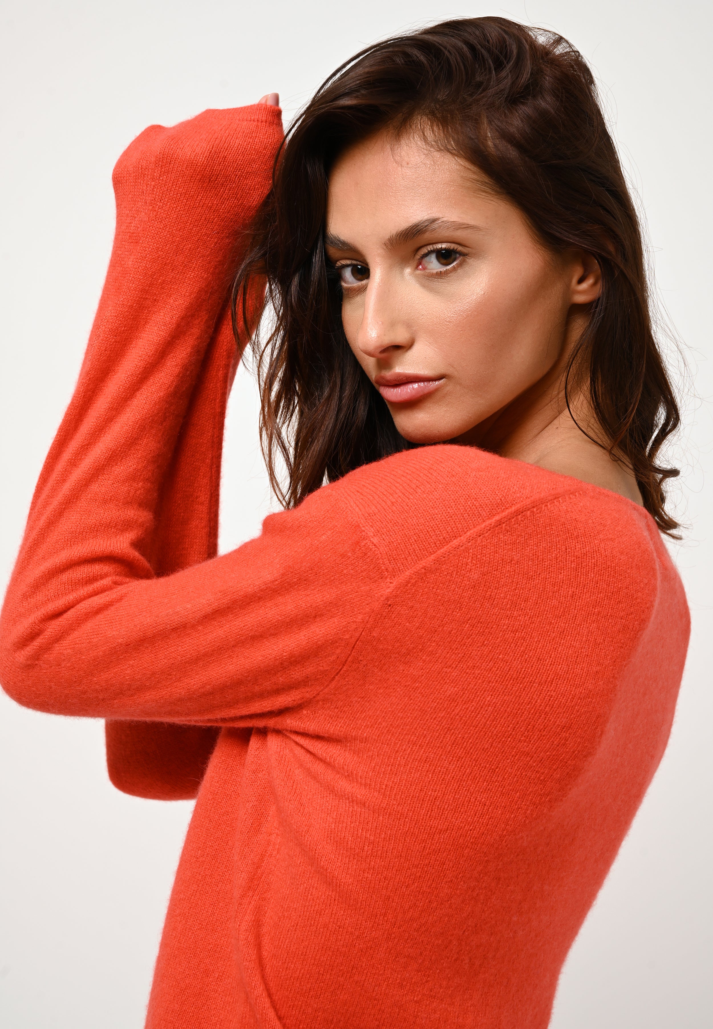 Jersey de cuello barco - Lanfon - Naranja