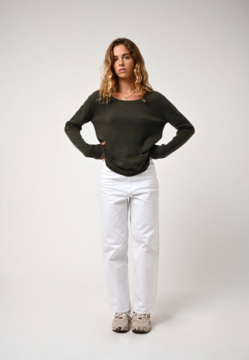 Jersey Cuello Barco - Lanfon - Caqui
