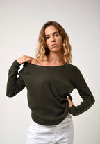 Jersey Cuello Barco - Lanfon - Caqui