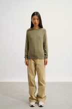 Round Neck Sweater - Ecrin - Army