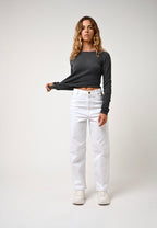 Round Neck Sweater - Epéna - Anthracite Heather