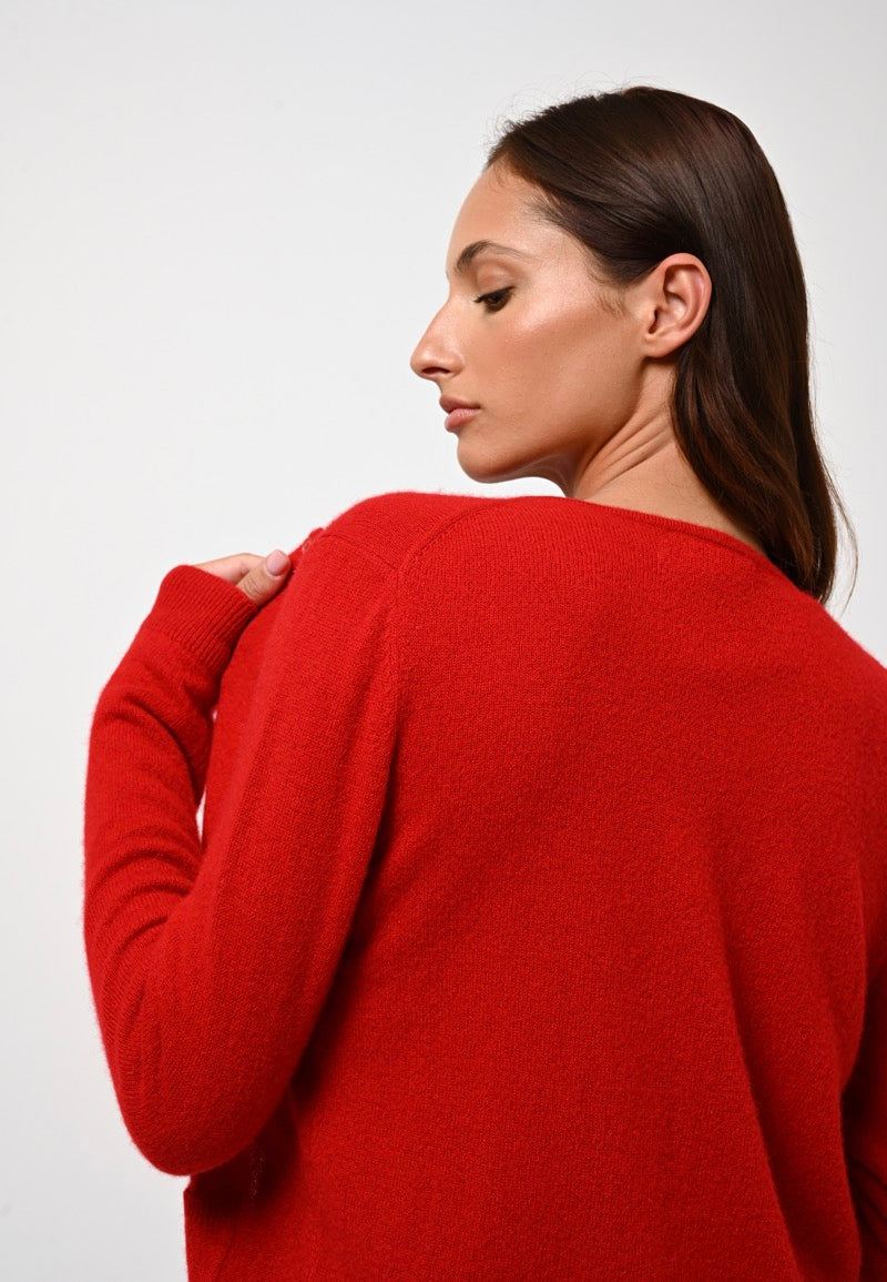Pull Col Rond - Epéna - Rouge