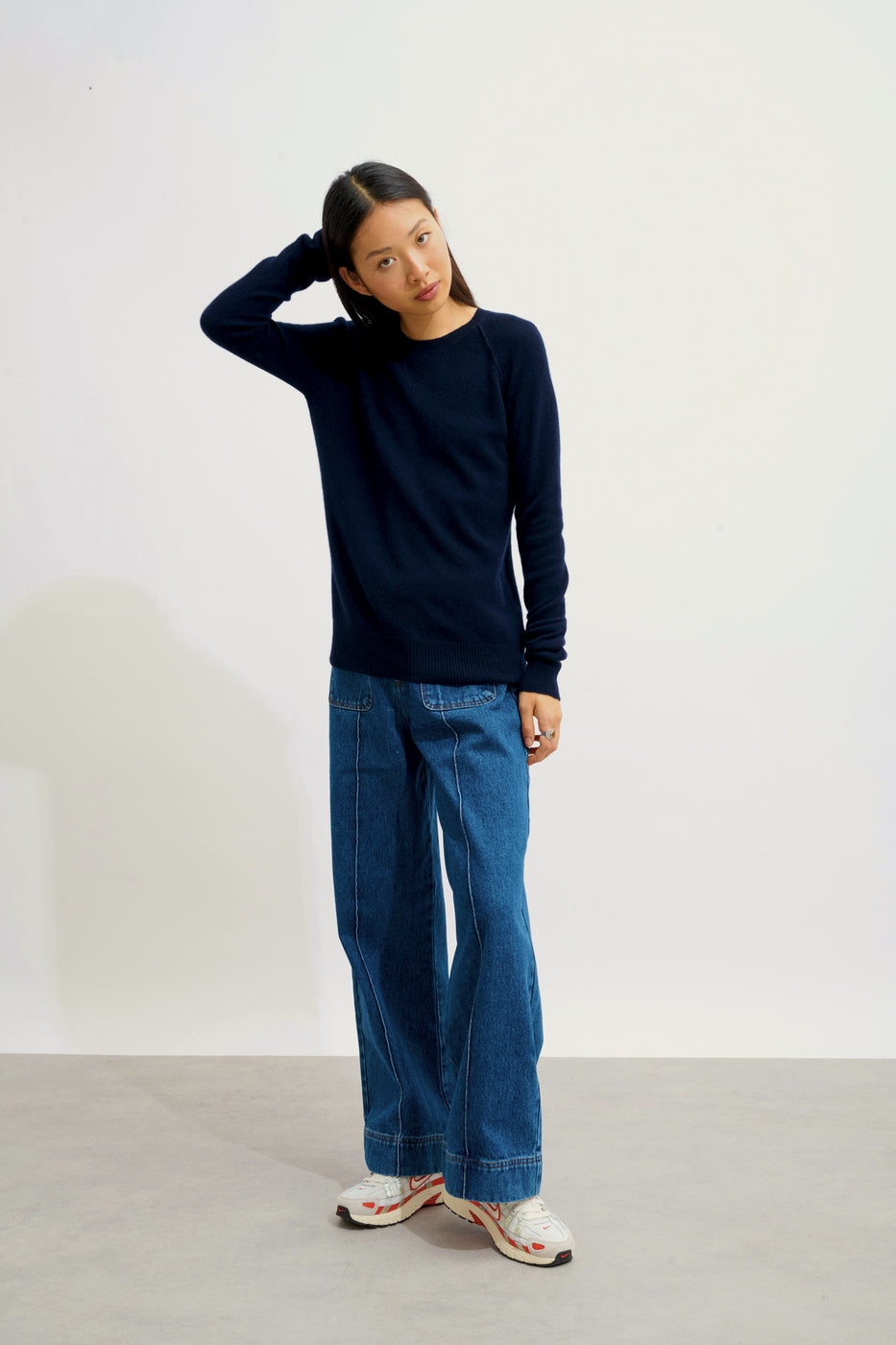 Pull Col Rond - Etret - Navy