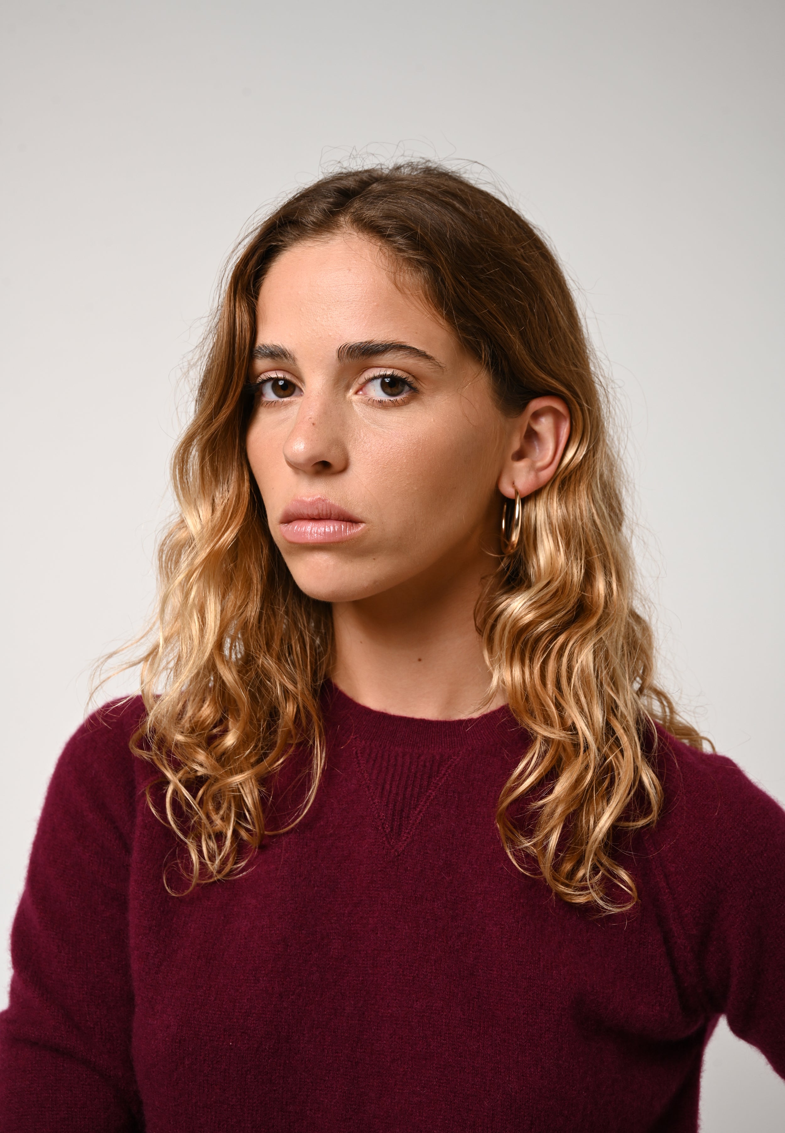 Round-Neck Jumper - Etret - Red